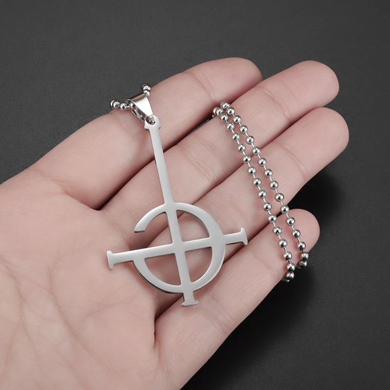 Стильный полированный стиль панк призрак Bc Band нержавеющая сталь бейдж кулон