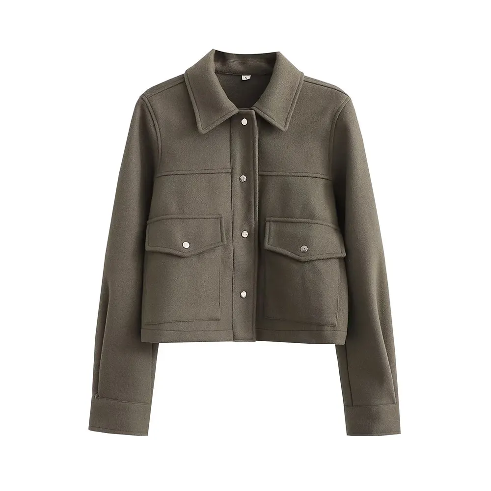 DUOPERI женская многоцветная мягкая легкая куртка с длинным рукавом однобортная