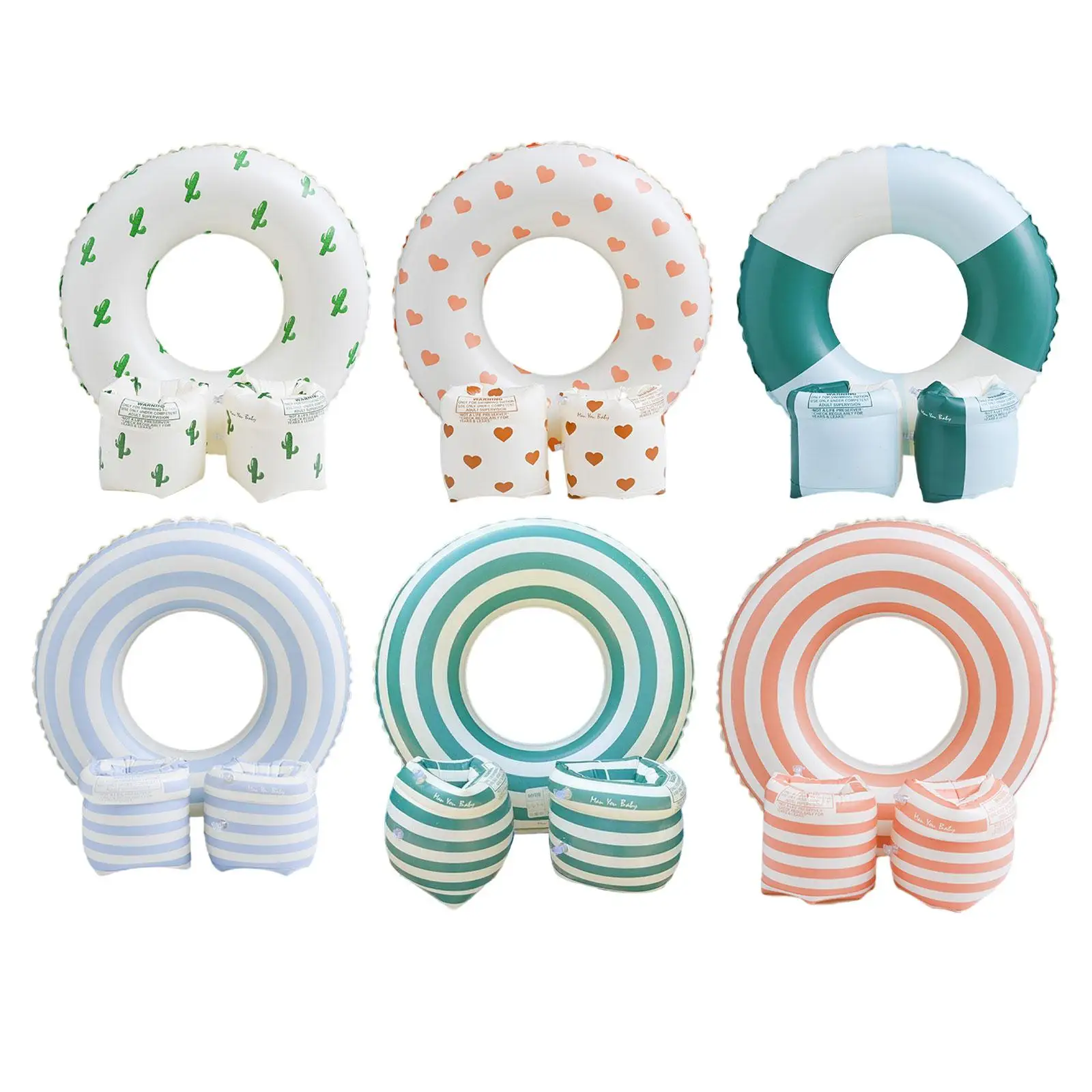 

Swim Tubes Rings Inflatable Pool Floats for Kids Adults Inflatable Tubes for Vacation Pool Water Park Outdoor Party Decoration