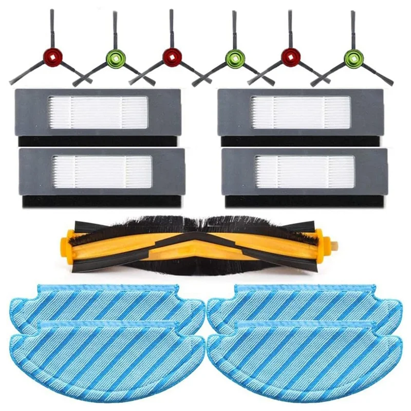 

Для Ecovacs Deebot OZMO N7 N8 920 950 T8 T9 Yeedi 2 робот-гибрид вакуумная основная боковая щетка фильтр Швабра тряпка детали