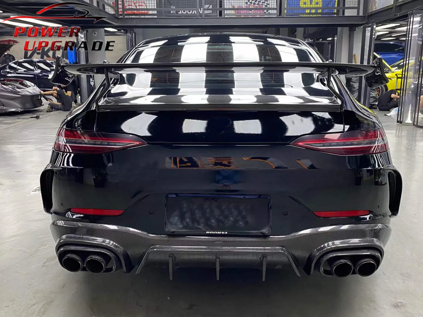 Задний спойлер из углеродного волокна в стиле B Rocket 900 крыло для Mercedes Benz AMG GT43 GT53 GT63