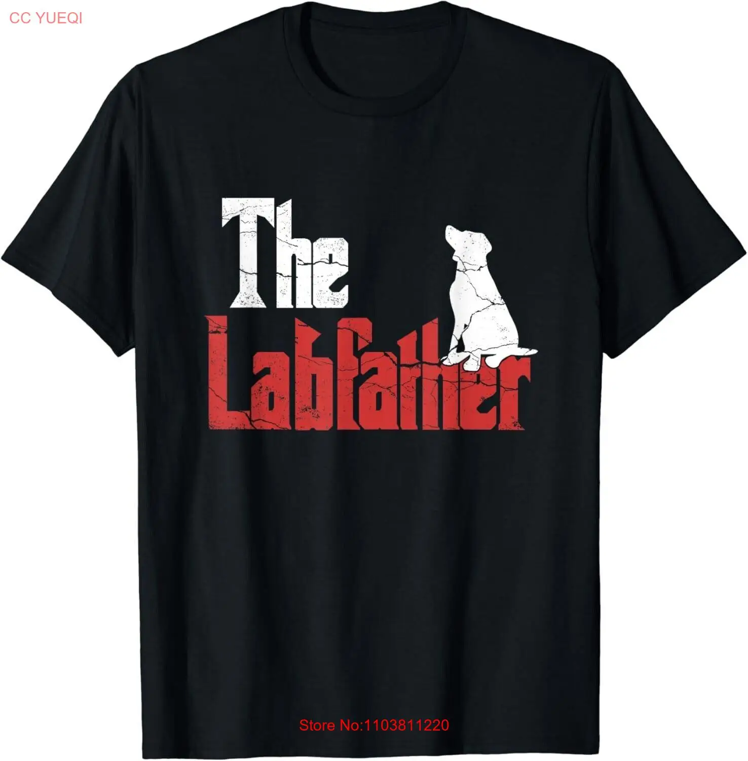 Футболка унисекс The Labfather | Лабрадор ретривер подарок владельцу