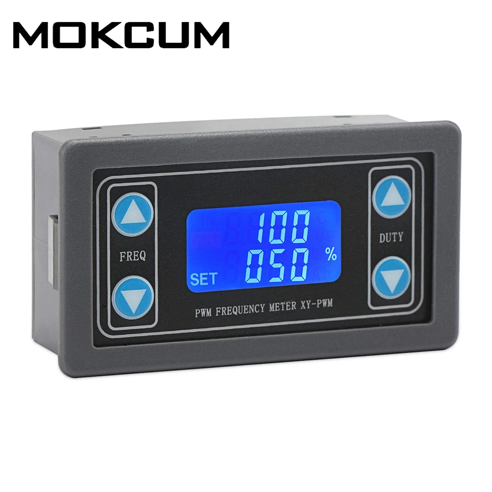 

Signal Generator PWM Pulse Frequency LCD Display Duty Ratio Adjustable Square Wave Rectangular Signal Generator DC 3.3-30V