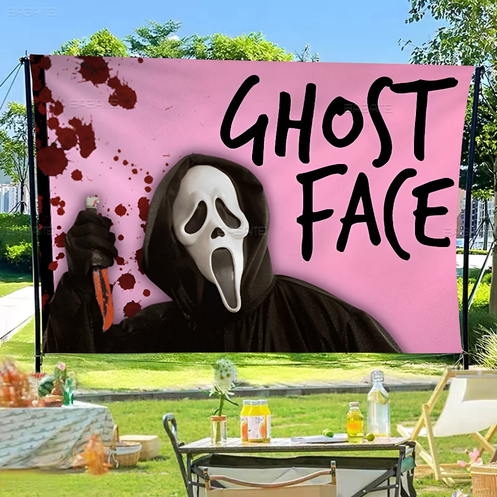 G-Ghostface H-ужас S-Крик искусство аниме Таблица флагов для гостиной дома и общежития