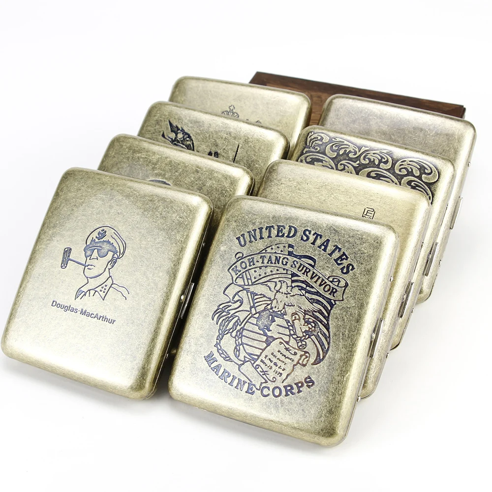 

New Multi Choice Cigarette Case 20pcs Capacity Cigarette Box Metal Cigarette Bag Outdoor Cigarette Storage Pouches