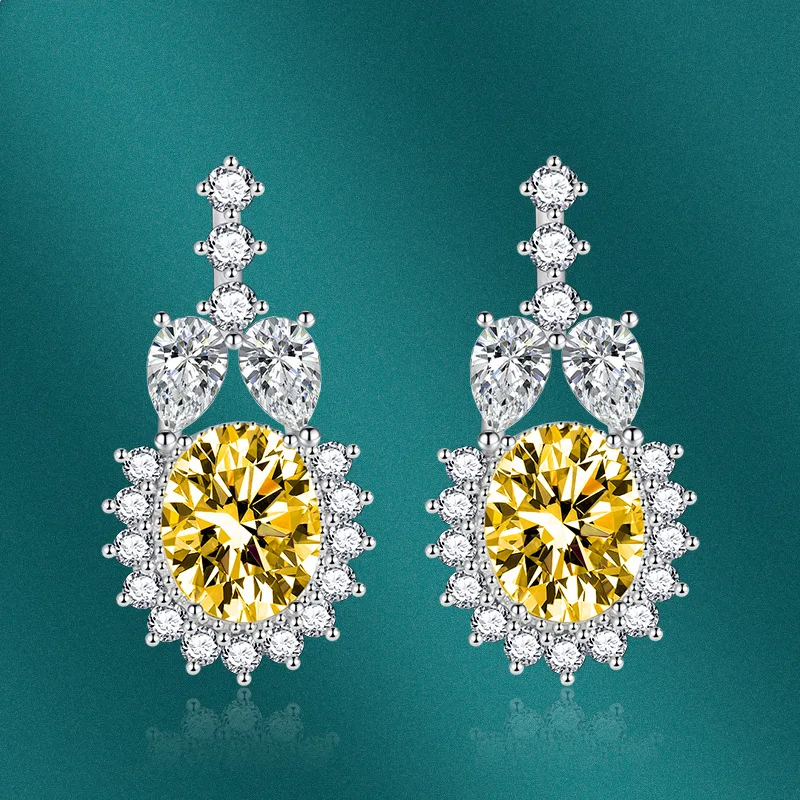 Женские серьги-гвоздики из серебра 925 пробы