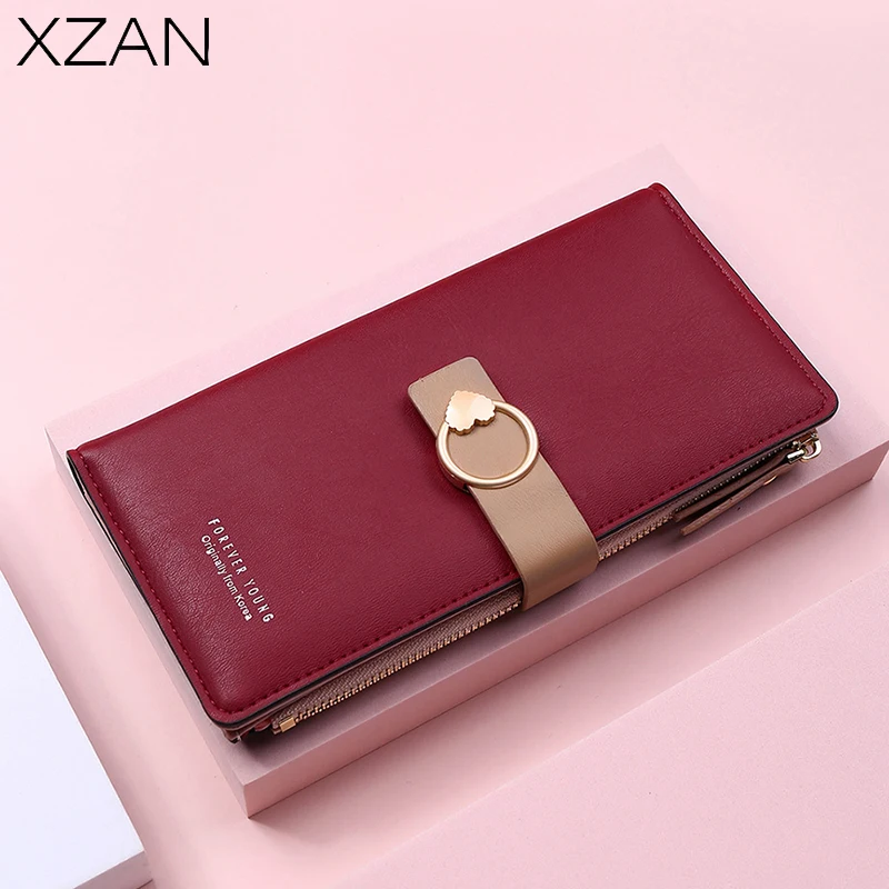 

New Fashion Women Wallet Long Section Girl Coin Purse Wallets For Woman Card Holder Big Ladies Wallet Female Hasp Zipper Clutch