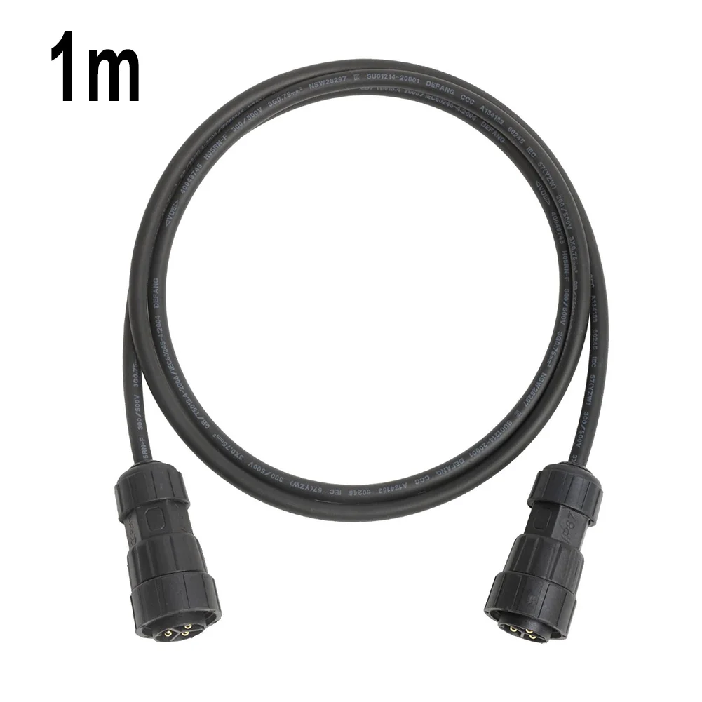 

Solar Cable AC Cable 1m 2m Black Brand New High Quality Alternative Energy Chargers For 1000/1200/1400/1600 WVC