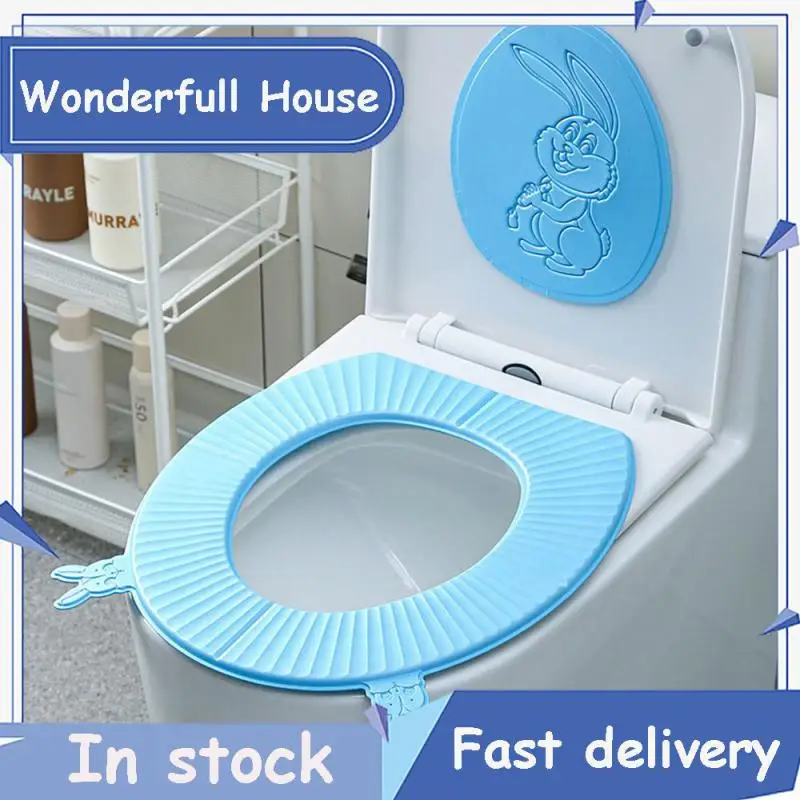 

Wc Accessories Universal Mat Cover Washable Pad Cushion Toilet Seat Cover Paste Thicken Waterproof Toilet Sticky Seat Pad