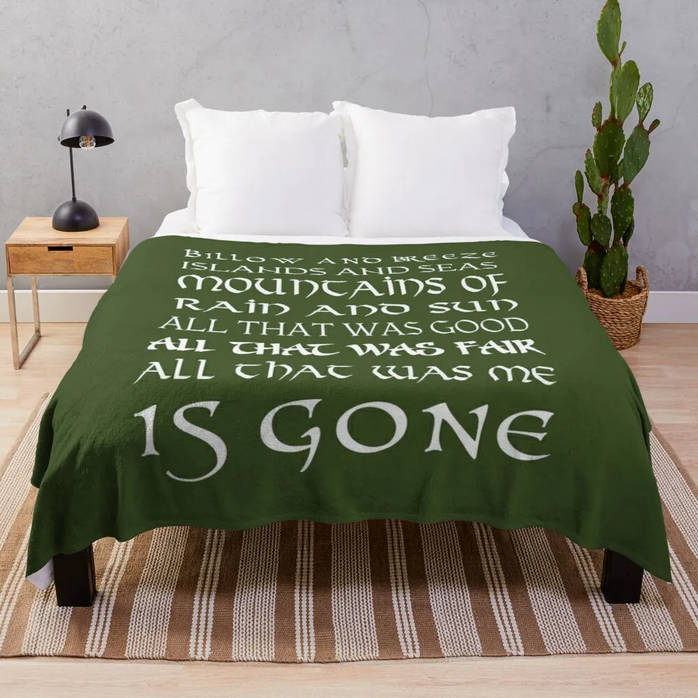 

Outlander Typography Song Quote Throw Blanket jacquard blankets ands designer blankets Sofa quilt