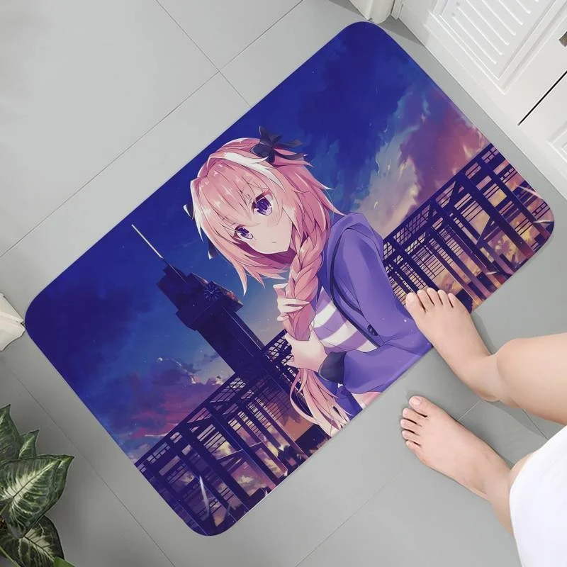 

Flannel Mats Carpet Bedroom Washable Rug Living Modern Room Art Coffee table Astolfo Anime Parlor Mat Mat bedside Lounge Rug 1