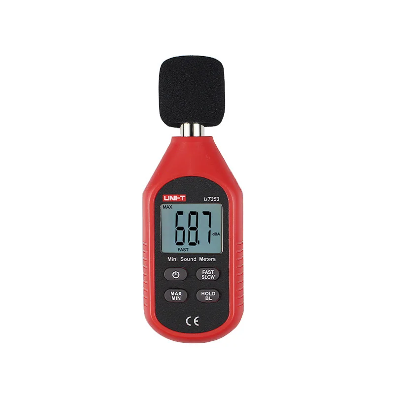 

UT353 30~130dB Factory Price LCD Screen Light Weight Noise Measuring Instrument DB Portable Mini Digital Sound Level Meter
