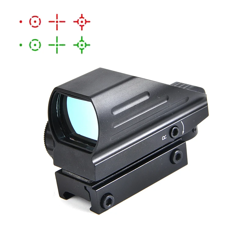 

Hunting Optics Rifle Red Green Dot Sight Scopes Holographic Sight 4 Type Reticle Reflex Pistol Tactical Airsoft Riflescopes