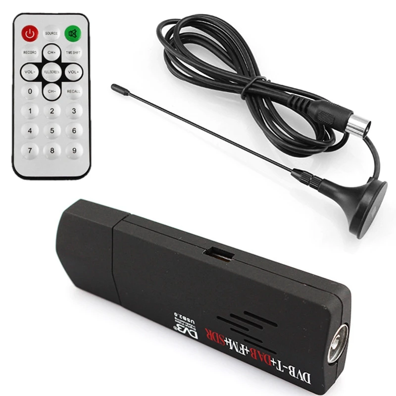

FULL-FM HDTV TV Tuner Receiver Stick RTL2832U+USB2.0 Digital DVB-T SDR+DAB+R820T N6L1