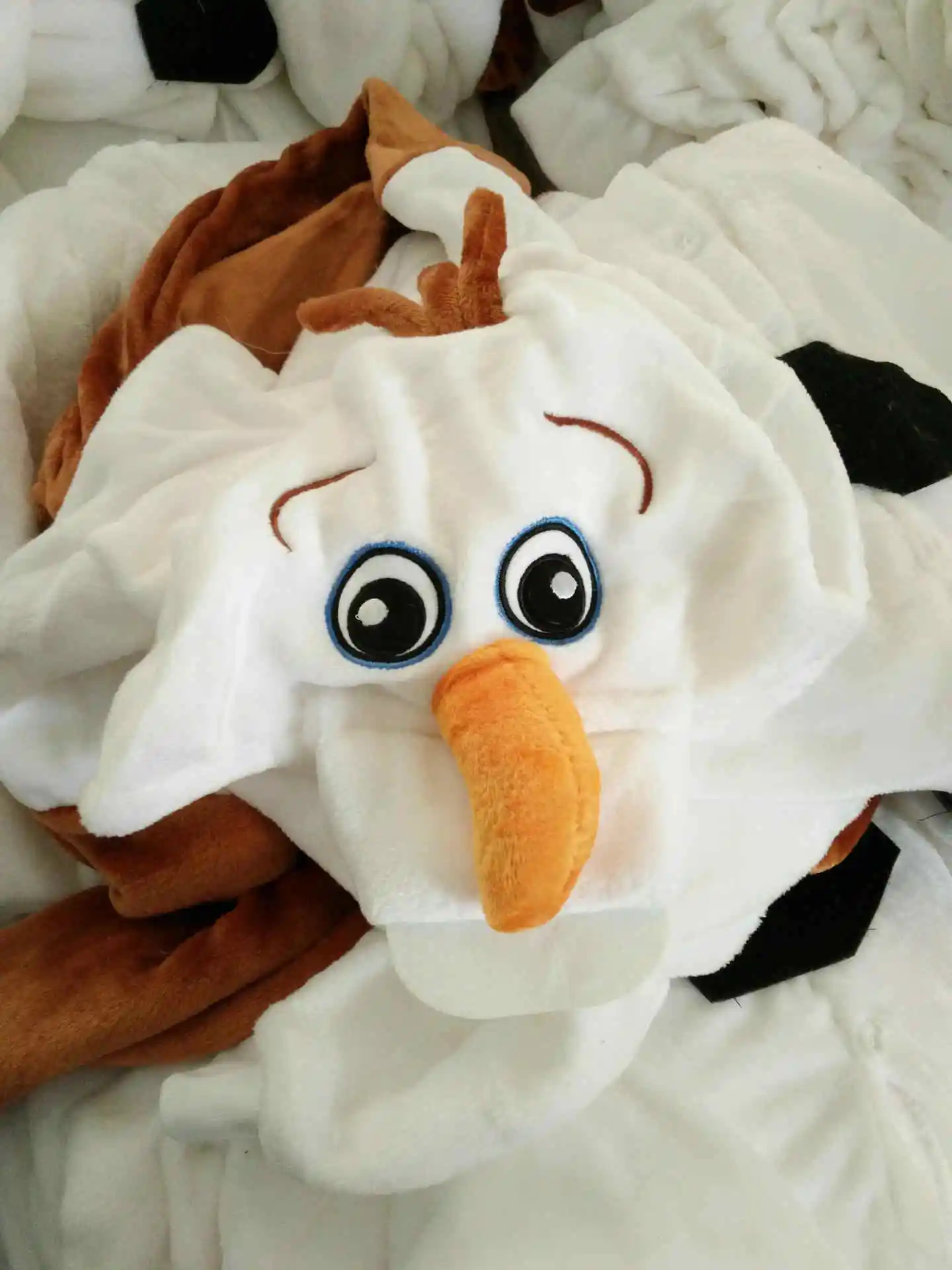 Лидер продаж костюм Диснея для косплея пижамы с изображением снеговика Холодное