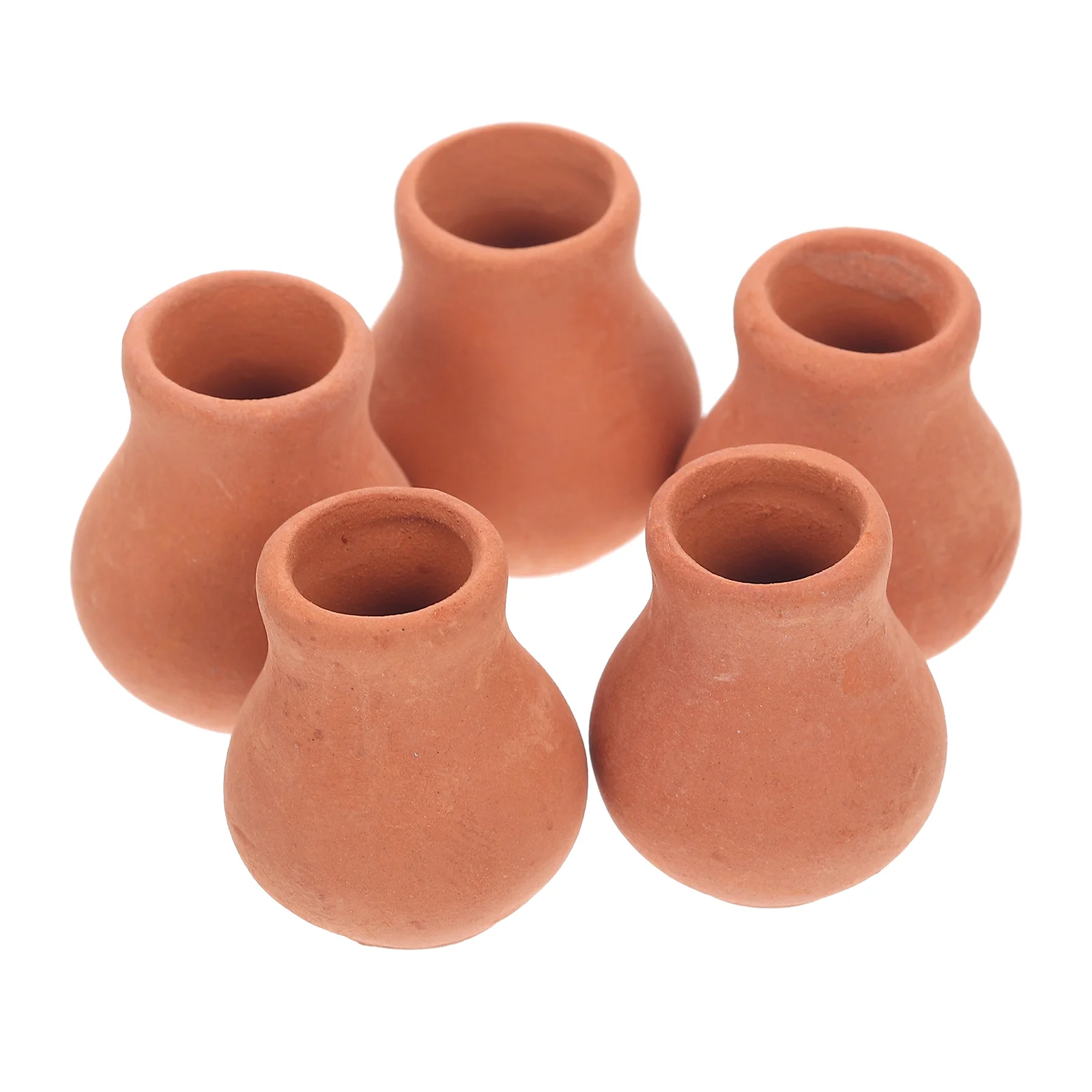 

5 Pcs Ornaments Miniature Flower Pots Doll House Layout Decor Micro Landscaping Decor for Children Kids Men
