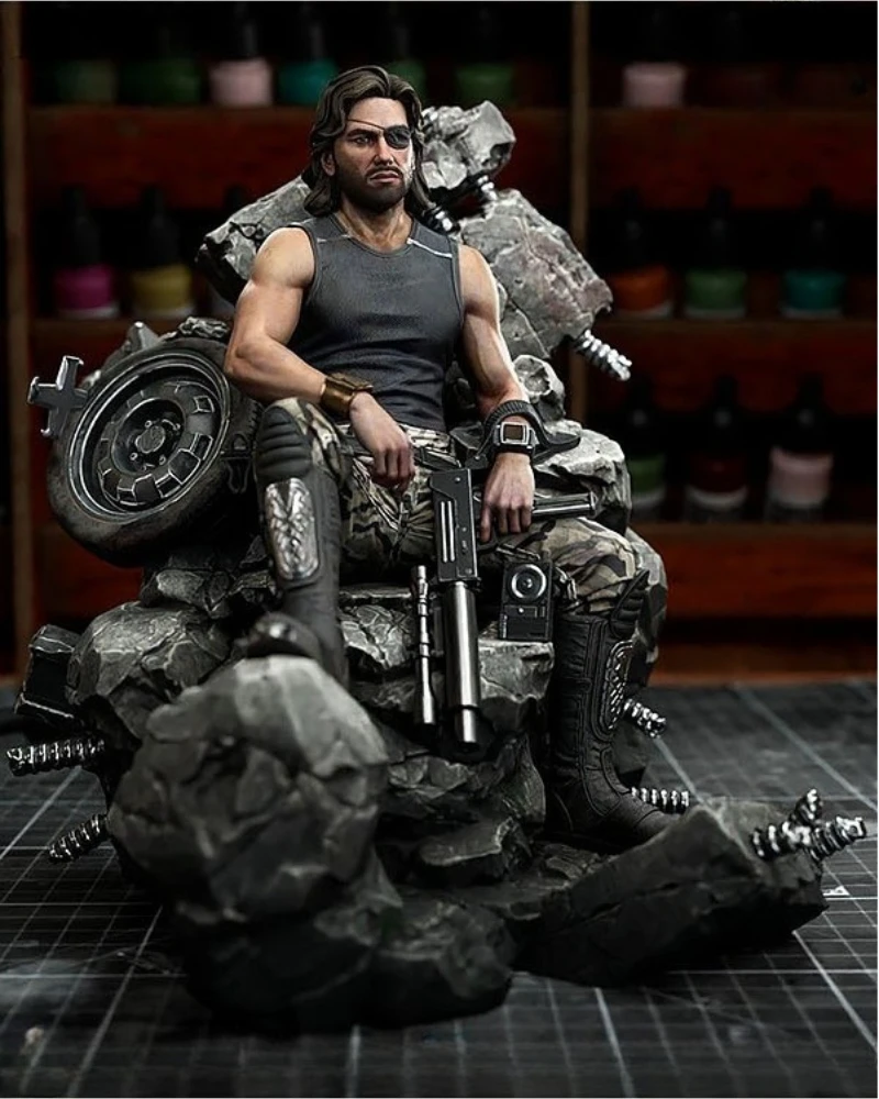 Фото Масштаб 1/24, литая под давлением фигурка из смолы, модель комплекта Merit Specialists Snake Plissken Hobby, миниатюрная игрушка в разобранном виде, неокрашенная диорама «сделай сам» №2