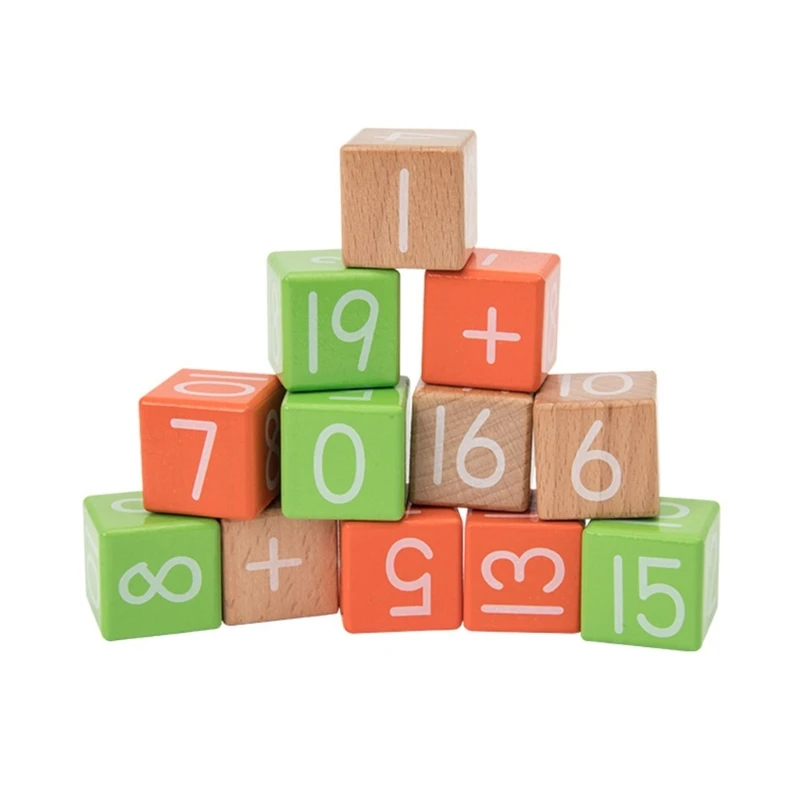 

Educational Wood Montessori Puzzle Game for Kids Hands-On Learning Toy Children's Digital Learning Building Blocks GXMB