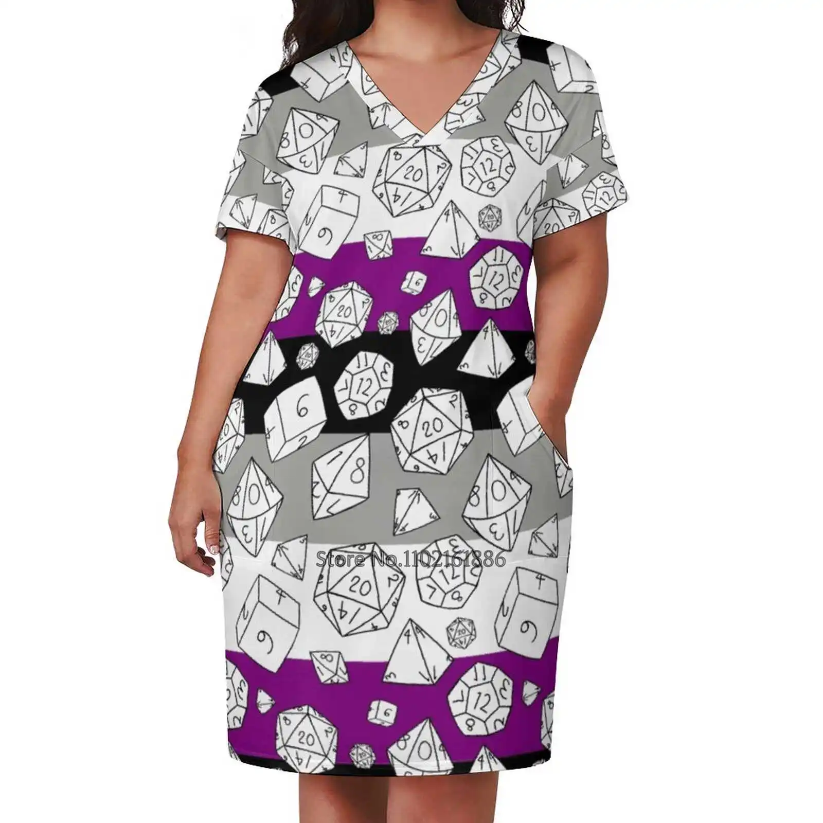 Кости! -Асексуальная гордость! Женское платье с квадратным вырезом элегантное