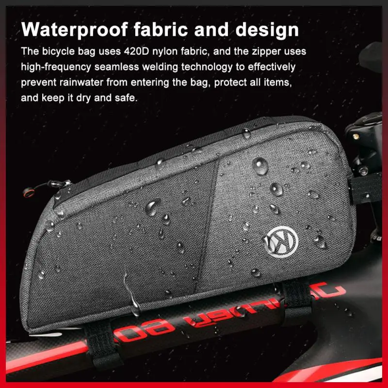 

Нейлоновая сумка на велосипедную раму с светоотражающим эффектом, водонепроницаемая