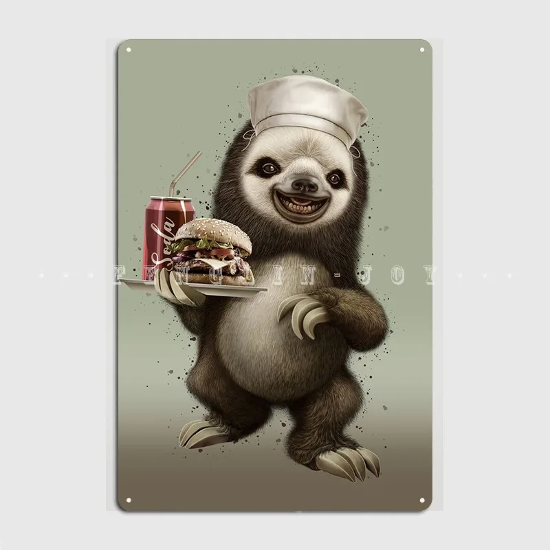 

Ленивец, деревянный постер с налет официанта, паб, клуб, бар, печать, живопись, Декор, деревянный знак, постер