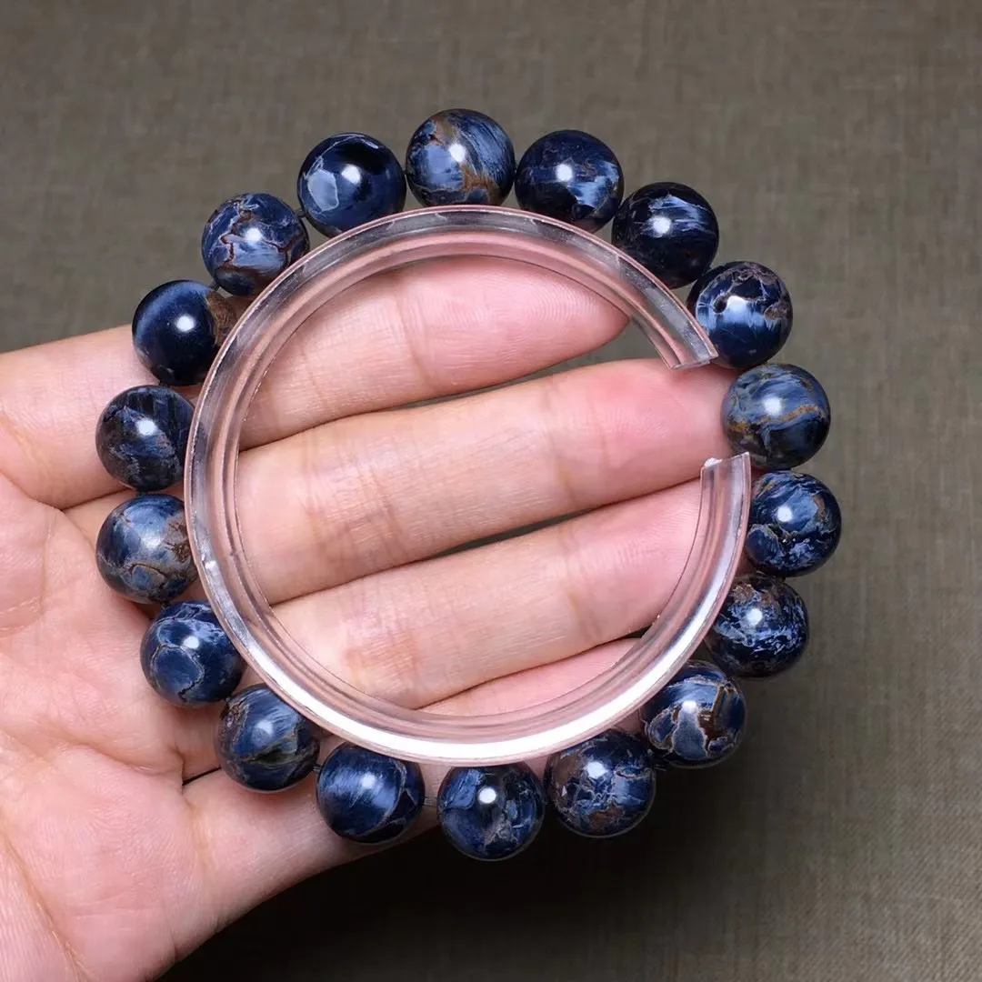 

10mm Natural Blue Pietersite Stone Bracelet For Women Lady Men Wealth Love Luck Gift Crystal Energy Beads Strands Jewelry AAAAA