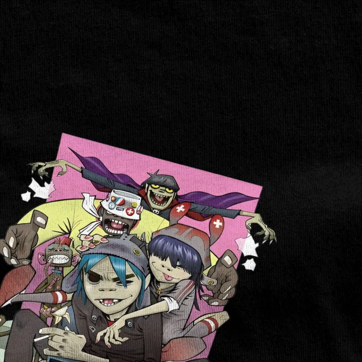 Футболки из 100% хлопка Gorillaz Band популярная новинка с логотипом летняя футболка для