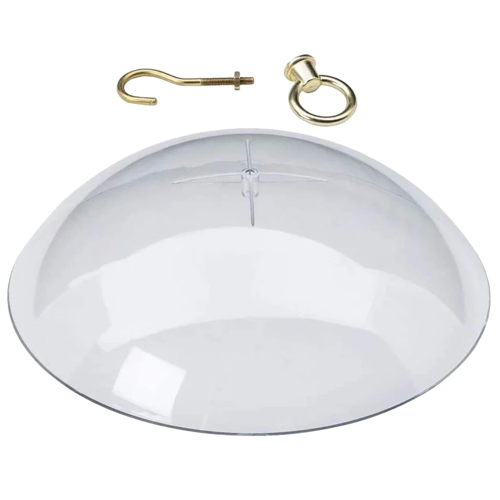 

Bird Feeder Cover Feeders Dome Baffle Squirrel Hanging Weather Rain Wild Pole Accessories Outdoor Hook Post S Shepherd