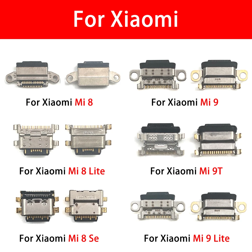 2 шт. USB-разъём для зарядки Xiaomi Mi 8 9 Se 9T 10 10T 11 11T 12 Lite Pro A1 A2 A3