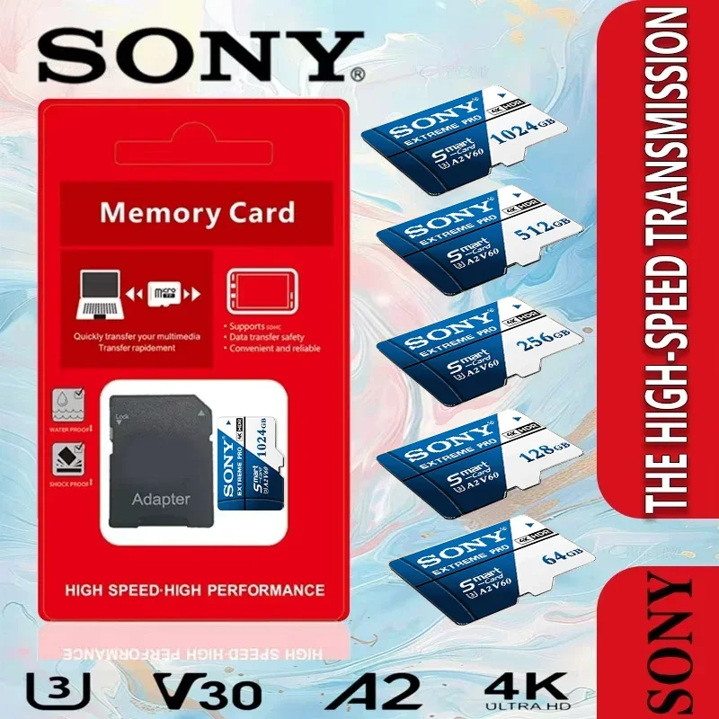 Фото Оригинальная карта памяти Sony Class10 TF Flash Card 256 ГБ 512 ГБ 1 ТБ, SD-карты большой емкости, карты Mirco TF для ПК/камеры/телефона/дрона №1