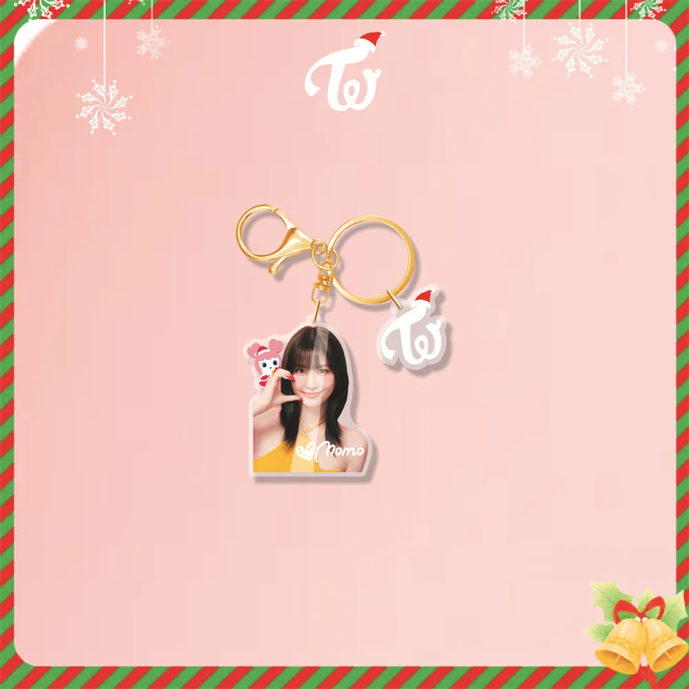 Kpop MOMO Рождественский брелок для ключей TZUYU DAHYUN Мина JIHYO SANA сумка Подвеска