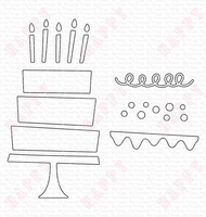 birthday cake die metal cutting dies scrapbook diary diy greeting cards handmade paper carft make decoration embossing template