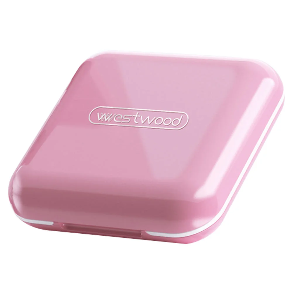 

Clear Glass Vase Glass Containers Storage Box Medication Container Vitamin Organizer Box Silica Gel Storage Travel organizer