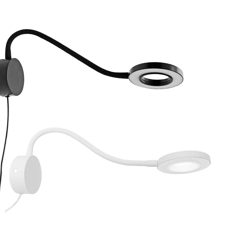 

Светодиодная настольная лампа 5 Вт с тройным затемнением, с USB-кабелем, настольная лампа с прищепкой, светильник для чтения, настенная лампа