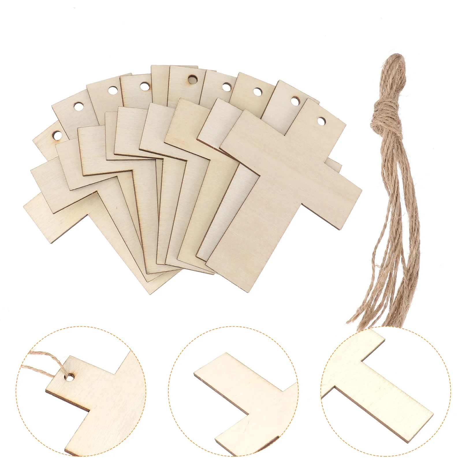 

Cross Shapes Slices for Diy Craft Crosses for Crafts Unfinished Cutout Church Wall Decor