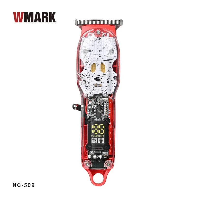 НОВАЯ профессиональная перезаряжаемая машинка для стрижки WMARK NG-509 прозрачный