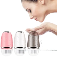 mini electric face brush facial cleansing massage face brush washing machine waterproof silicone electric rotation cleaning tool