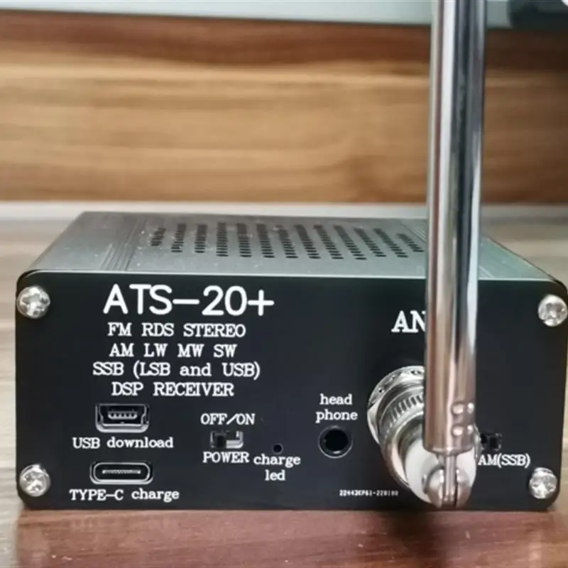 

Go New ATS-20+ Plus ATS20 V2 SI4732 Radio Receiver FM AM (MW & SW) SSB (LSB & USB) with battery + Antenna + Speaker +