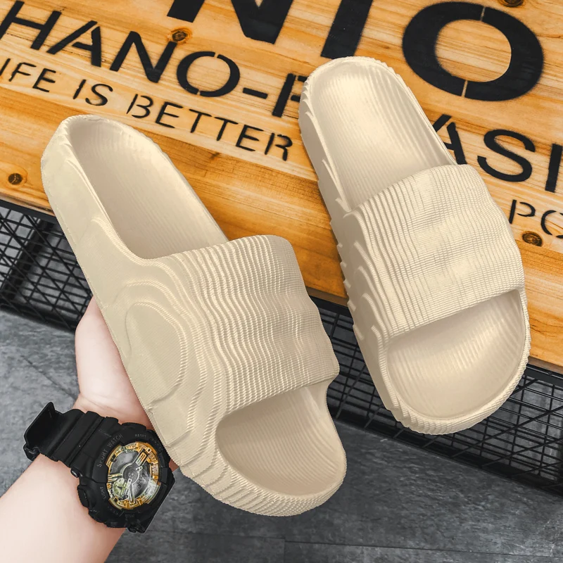 

Unisex Summer Slipper 2023 Luxury Flat Home Indoor House Shoes For Men Women Soft EVA Bathroom Beach Casual Walking Slippers