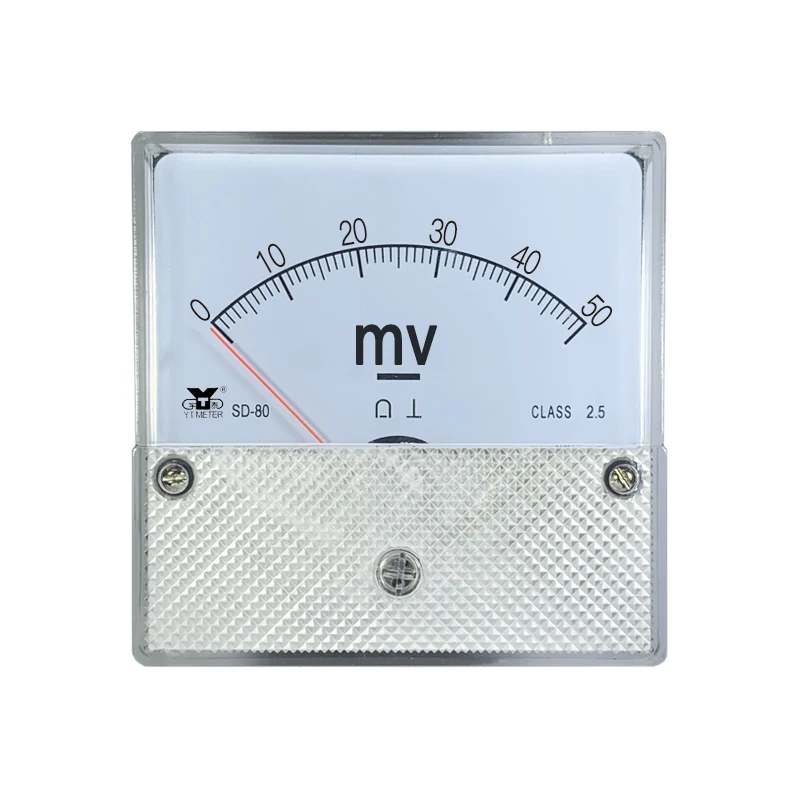 SD80 милливольтметр постоянного тока 75 мВ 100 200 300 500 указательный вольтметр dh80 65