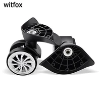 2pcs swivel universal wheel replacement luggage wheels black double row wheels for suitcases a57 fsl