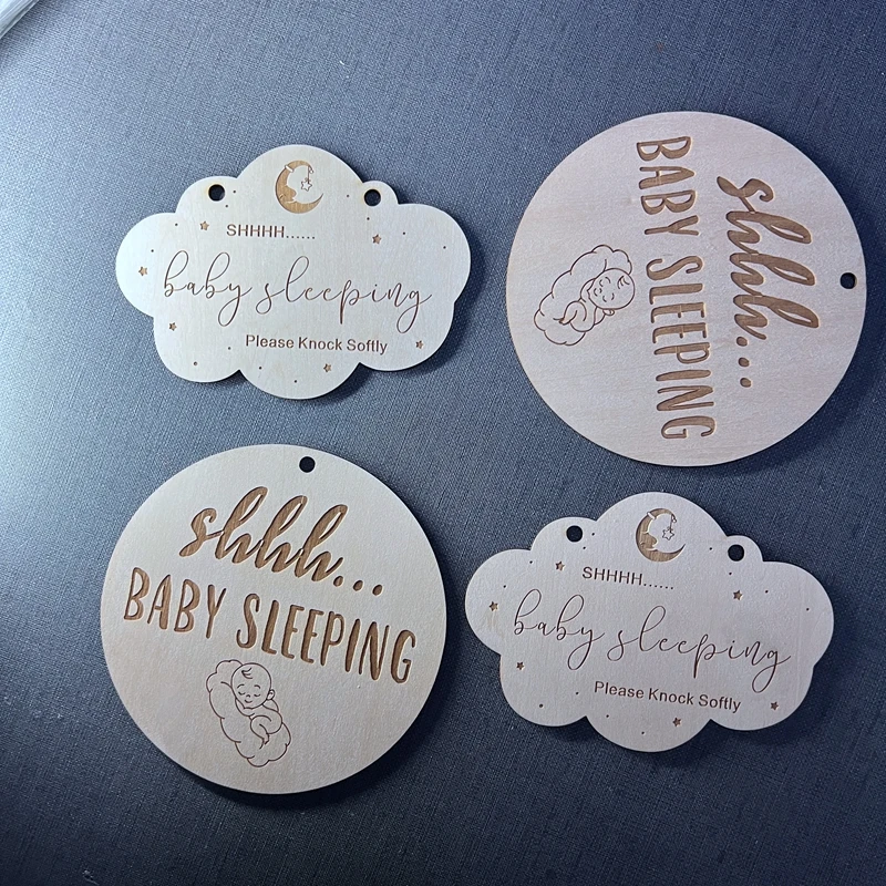 

Деревянная деревянная дверная вешалка «Не беспокоить ребенка»