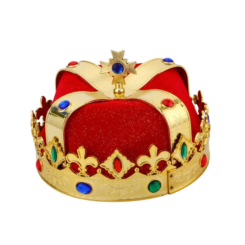 Одевание King Crown Hat Сценическое шоу Маскарад Принц Вечерние шляпы Косплей Король