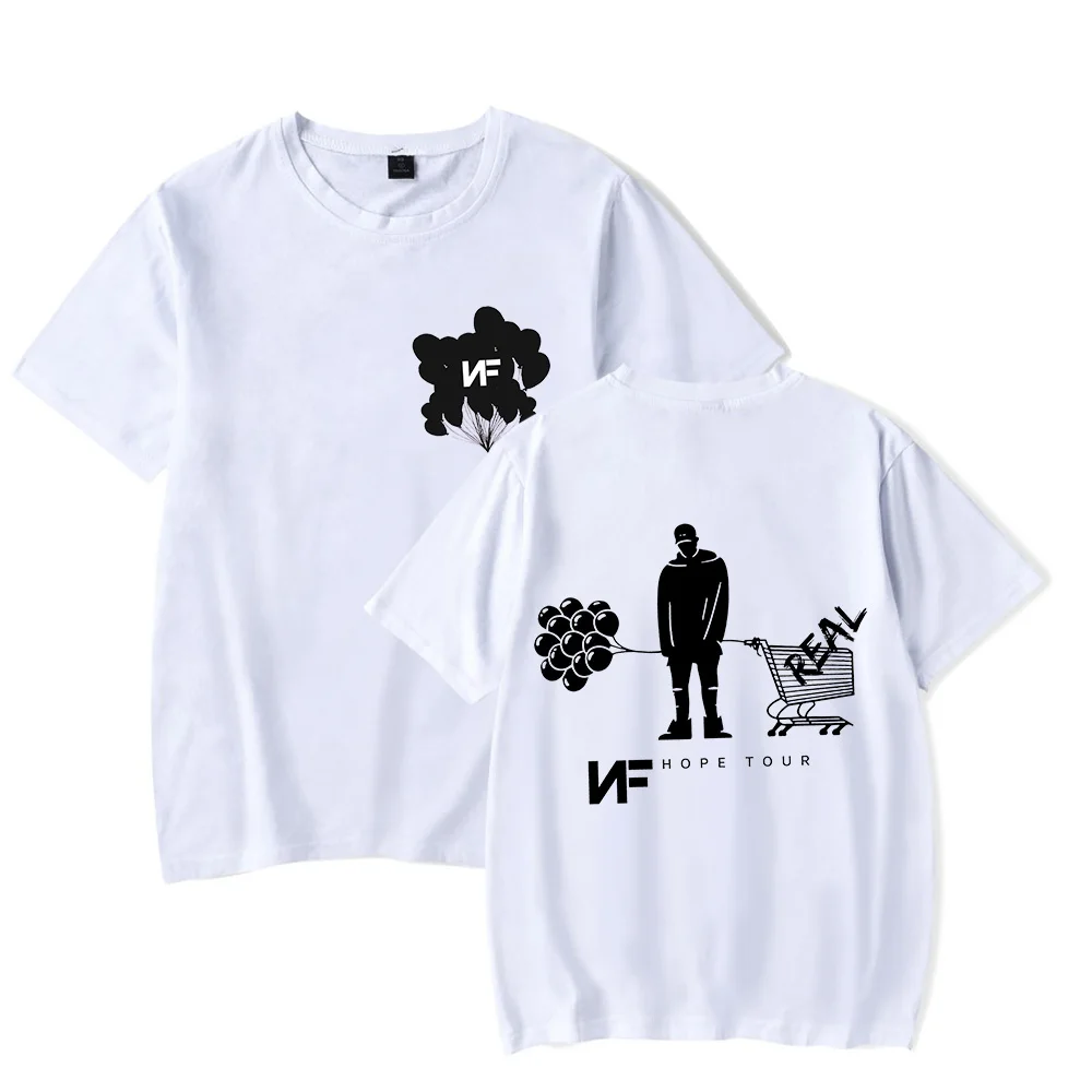 

NF Rapper 2023 NF Hope Tour концертная футболка для веера Merch популярный графический топ с двусторонним принтом унисекс летний повседневный топ с коротким рукавом