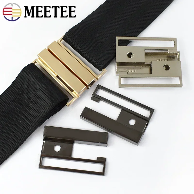 Meetee 1/2/4/5 шт. 40/50 мм пряжка для ремня пальто женские ремни крючок регулируемая