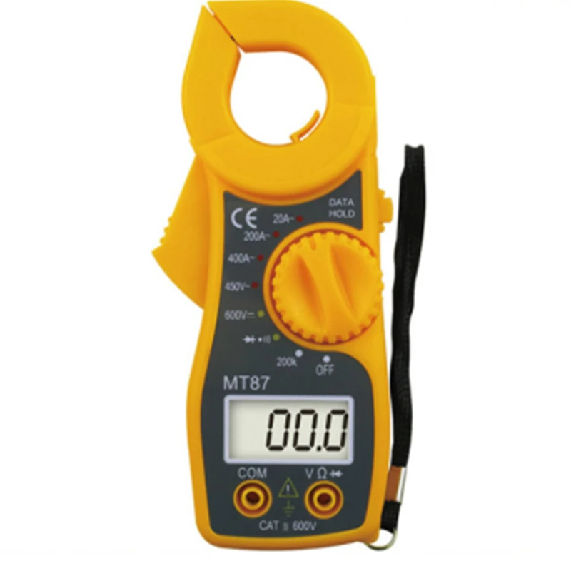 

Portable MT87 LCD Digital Clamp Meters Multimeter With Measurement AC/DC Voltage Tester Current Resistance Multi Test