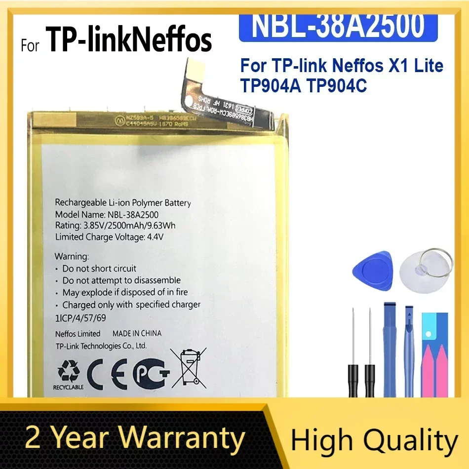 Аккумулятор NBL-38A2500 для TP-link Neffos X1 Lite X1Lite TP904A TP904C 2500 мАч