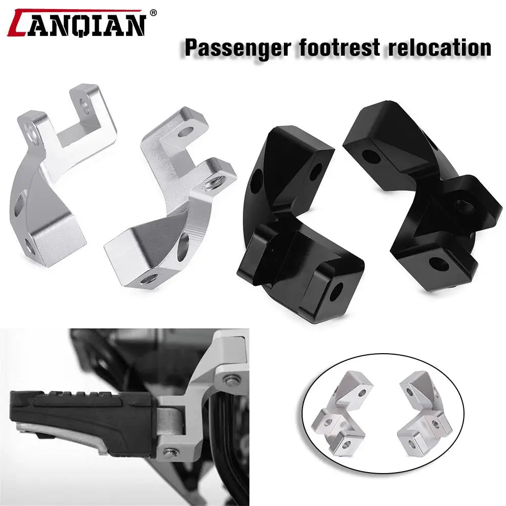 

Passenger Footrest Relocation Rear Foot Peg For BMW R1200GS R1250GS ADV R 1200 1250 GS LC Adventure S1000XR Footpeg Lowering Kit