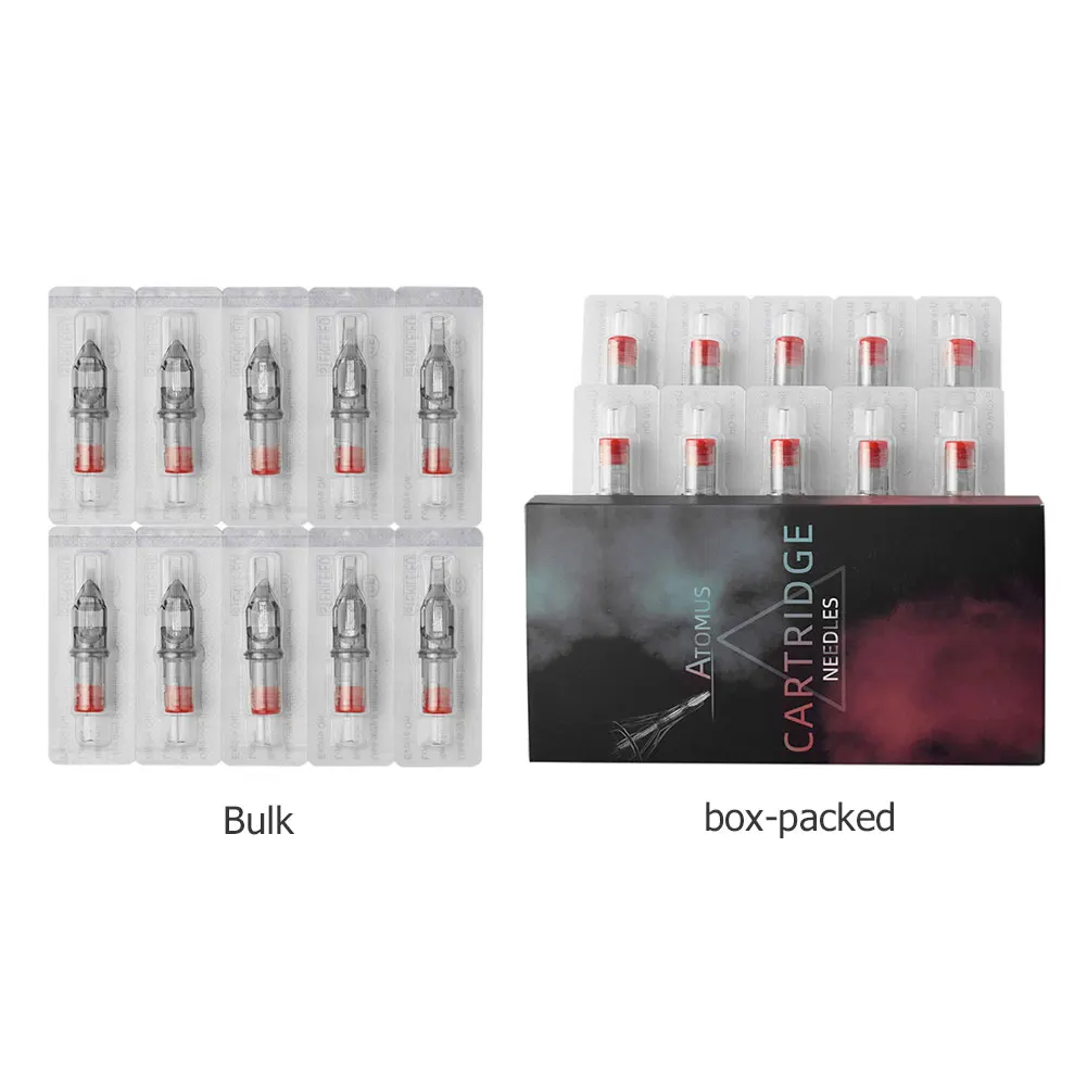 

10pcs Disposable Tattoo Cartridge Needles 0.35mm/1209RM For Permanent Eyebrow Makeup Tattoo Machine