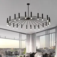 Modern Sputnik Ceiling Chandelier Lighting Nordic LED Pendant Lights for Living Room Decoration Bedroom Designer Hanging Lamp